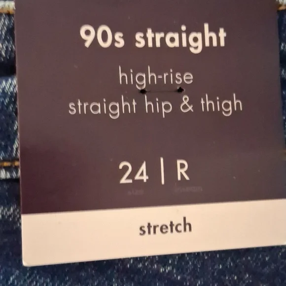 AVA VIV Womens High Rise Straight Leg Jeans Multiple Size NWT - Picture 3 of 6